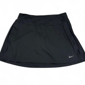 Nike Women’s BLACK DRI-FIT Athletic Skirt w/ Built-in Shorts Zipper Pocket XL